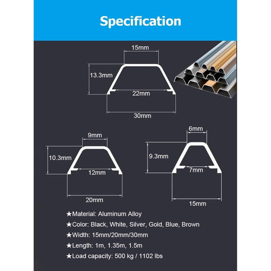 Aluminum Floor Cable Raceway – 100cm