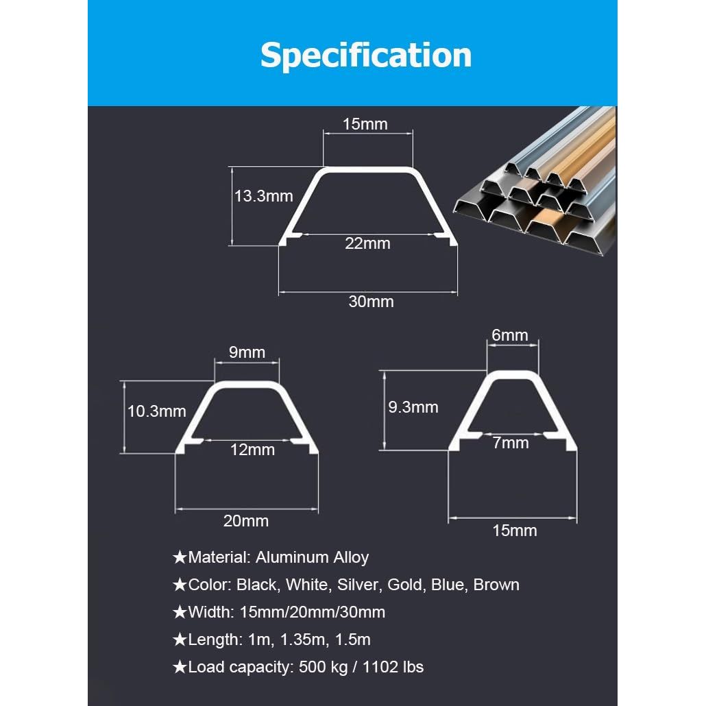 Aluminum Floor Cable Raceway – 100cm