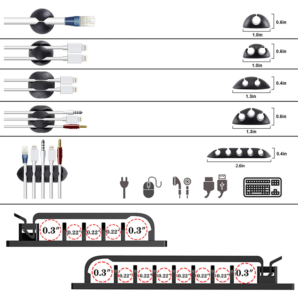311-Piece Cable Management Organizer Kit
