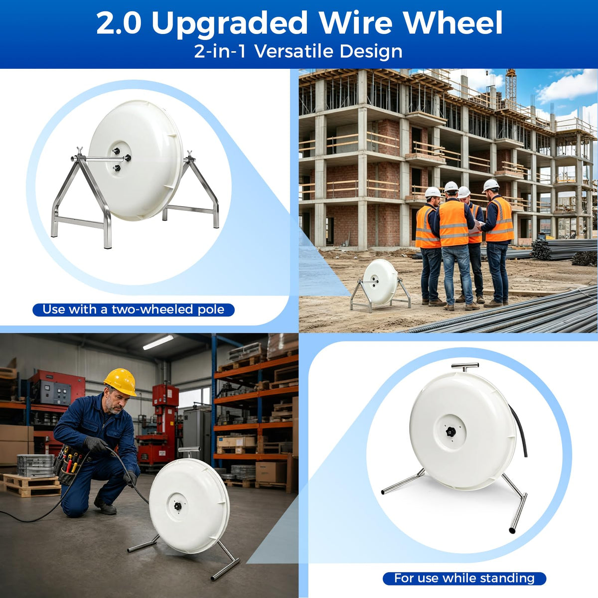 Wire Dispenser Wheel – Single Spool, 250ft